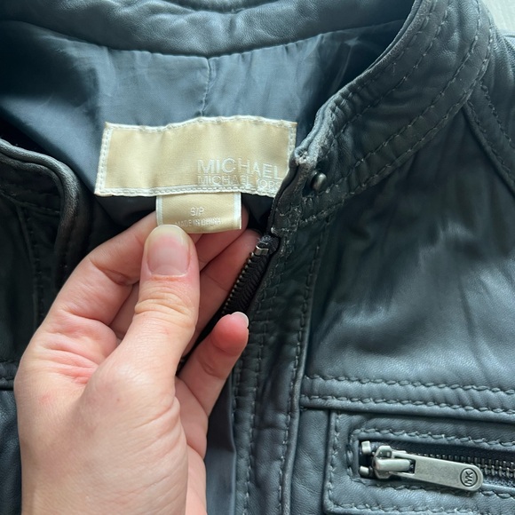 Michael Kors Leather Jacket - Picture 4 of 6